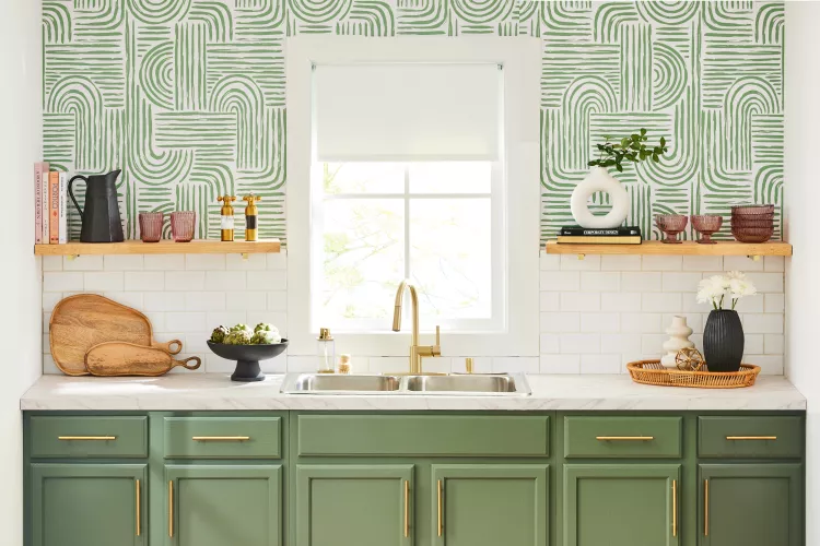 Transforming the kitchen architecture with creative wallcoverings